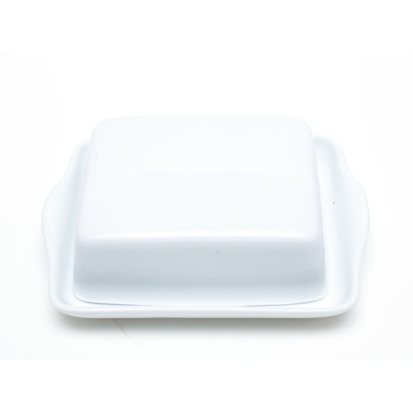 White China Butter Dish