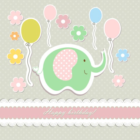 Elephant Balloons Birthday Right