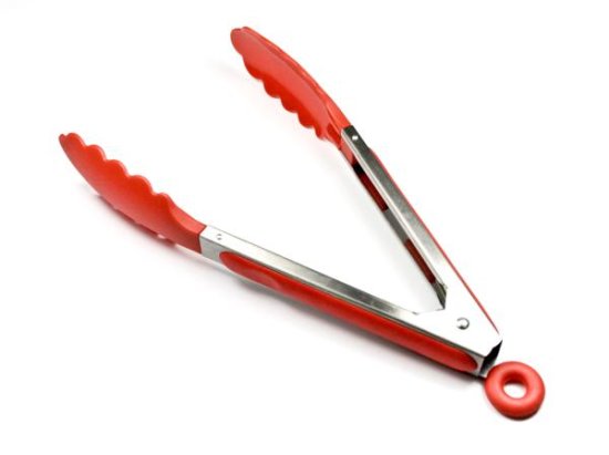 Silicon and Chrome Kitchen Tongs