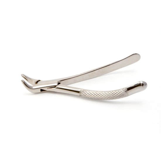 Curved Handle Extraction Forceps
