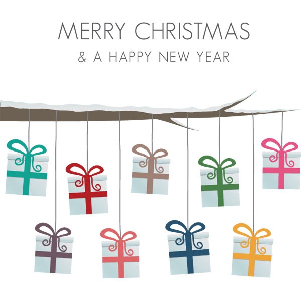 Presents Hanging On A Tree