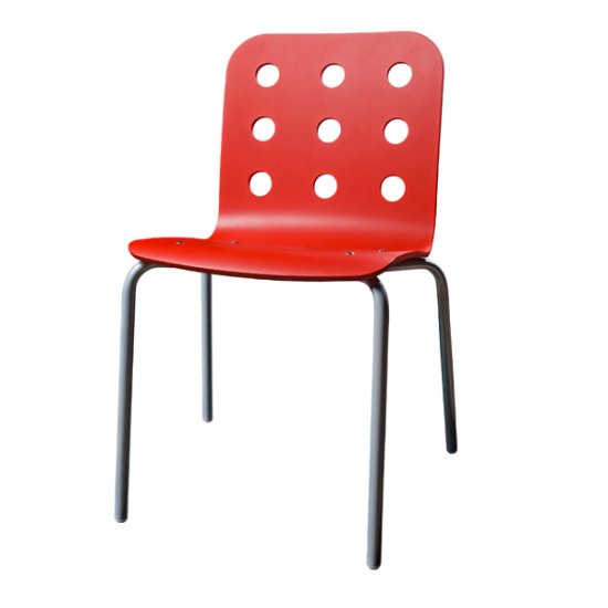 Plastic Coated Wooden Desk Chair