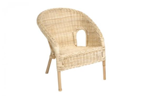 Untreated Wicker Chair
