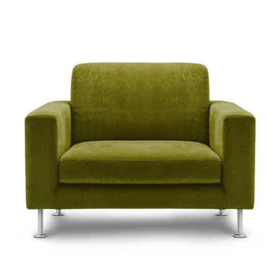 Contemporary Olive Arm Chair
