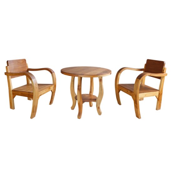 Coffee Table with 2 Chairs