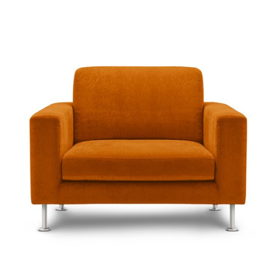 Contemporary Orange Armchair
