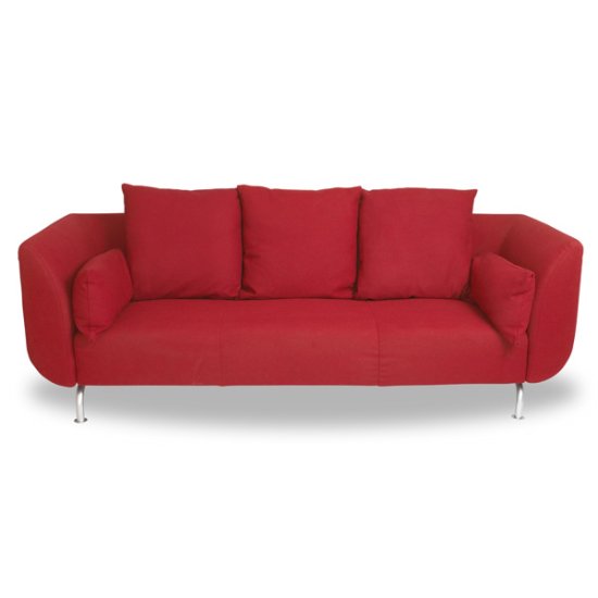Contemporary Quilted Cherry Sofa